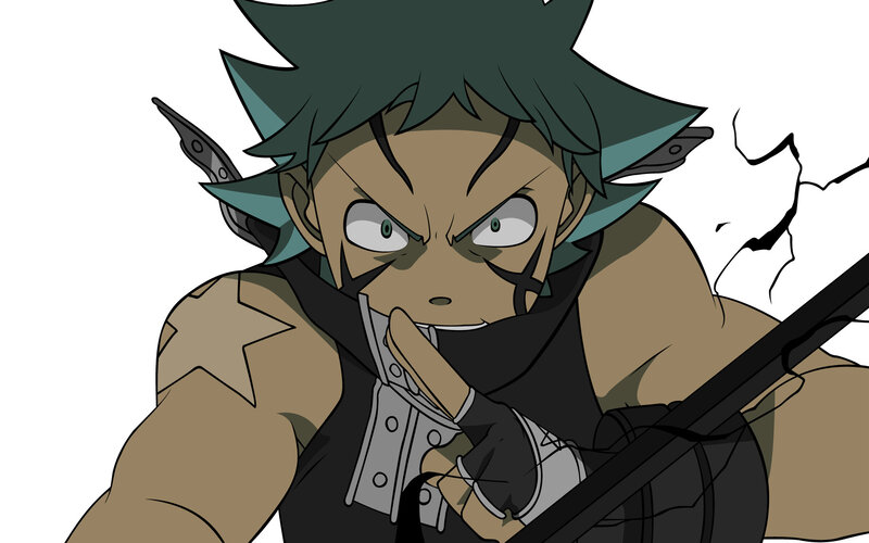 angry anime warrior