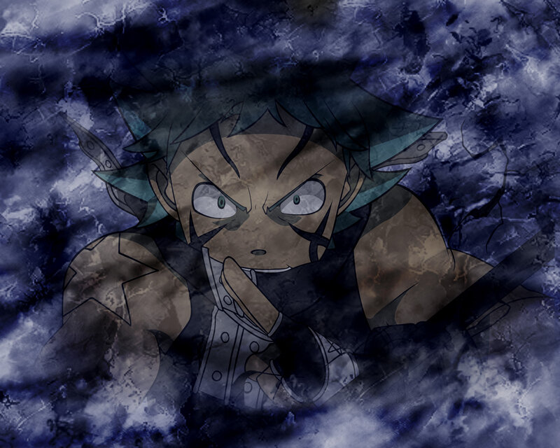 angry anime warrior