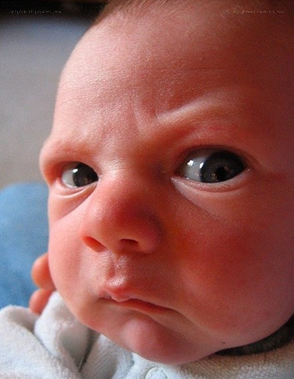 angry baby face