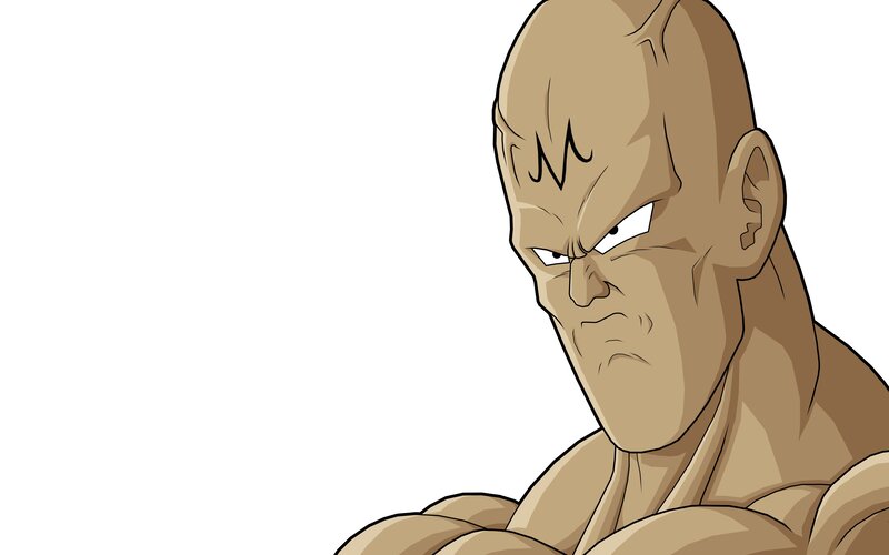 angry bald character