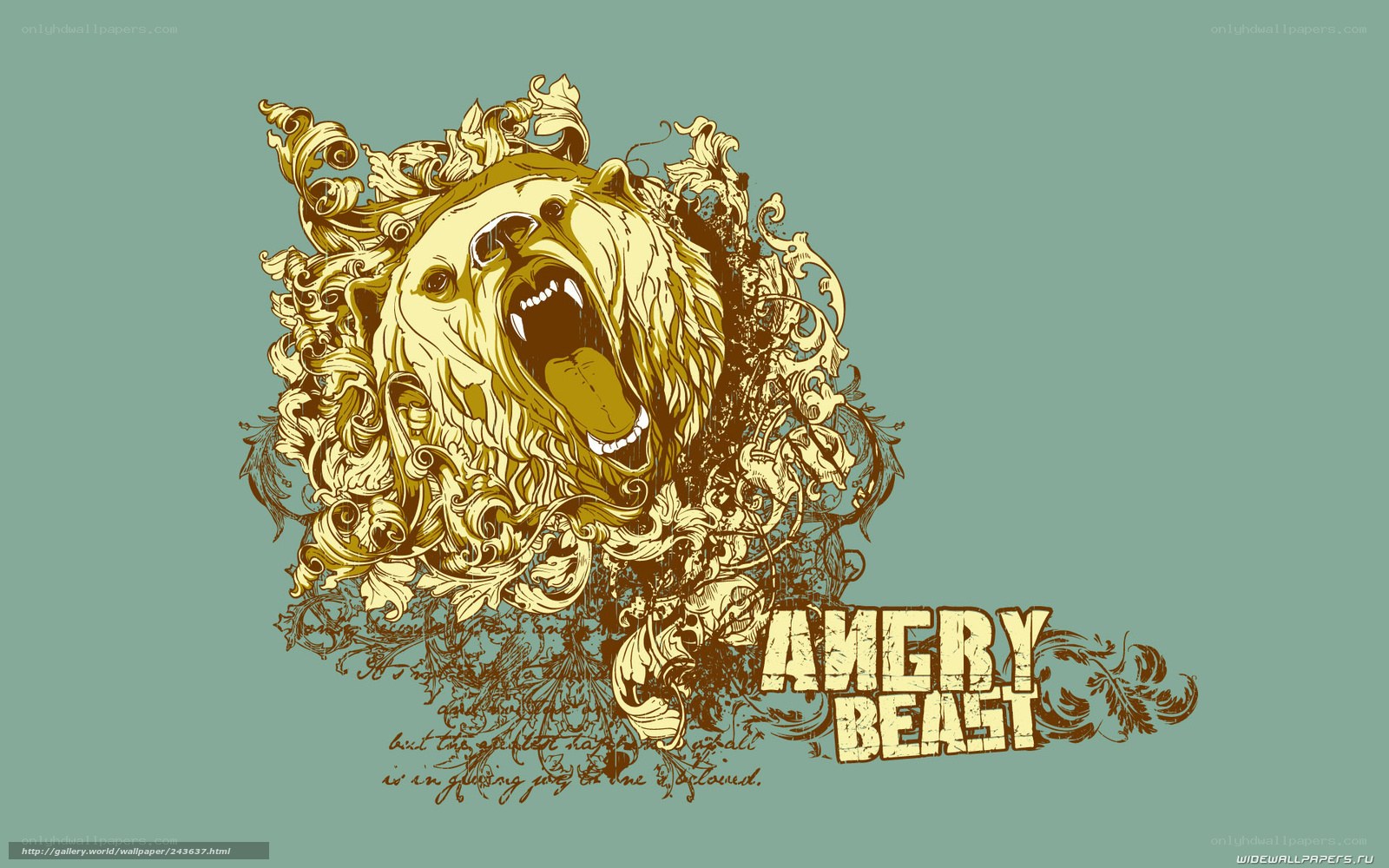 angry bear illustration