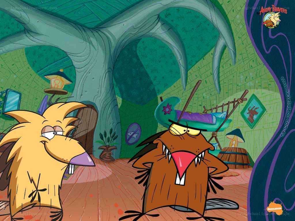 Angry Beavers characters in tree house