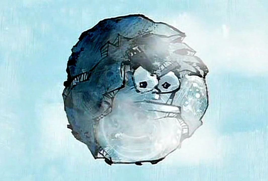 angry bird character sketch