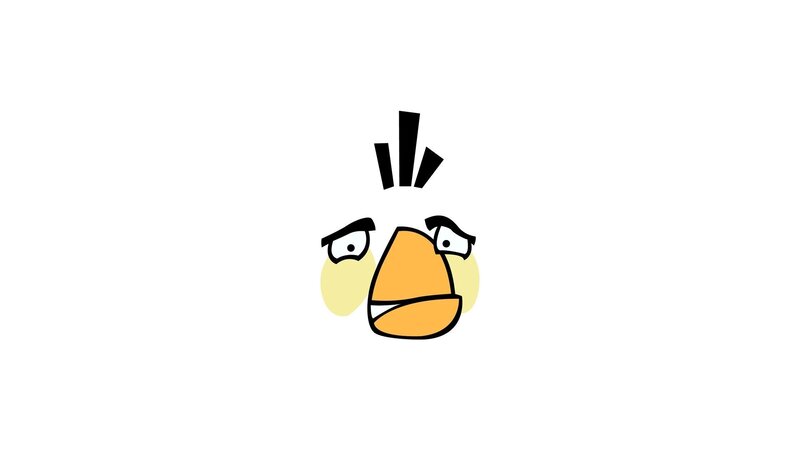 Angry Bird Character — White