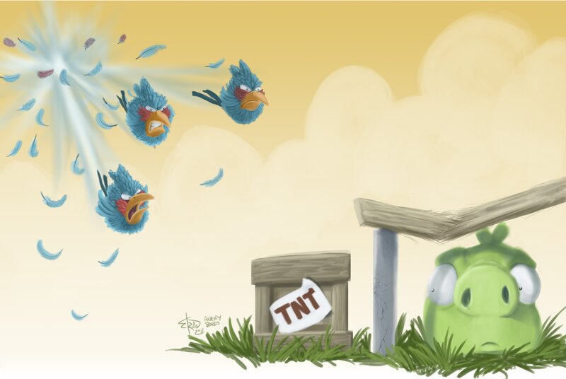 Angry Birds attack