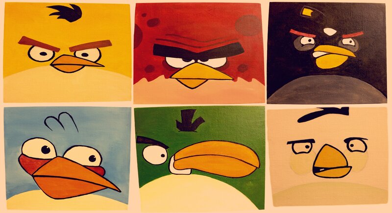 Angry Birds character portraits