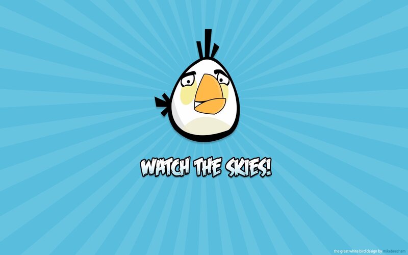 Angry Birds character watch the skies