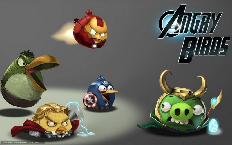 Angry Birds Characters — Green, Playful, Digital Art, Pigs