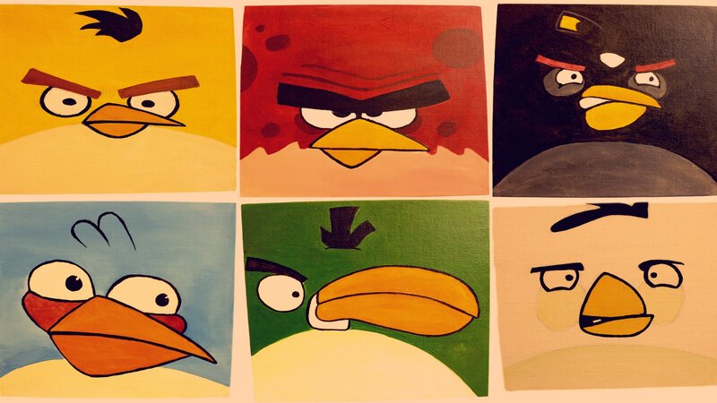 Angry Birds Characters — Yellow, Painting