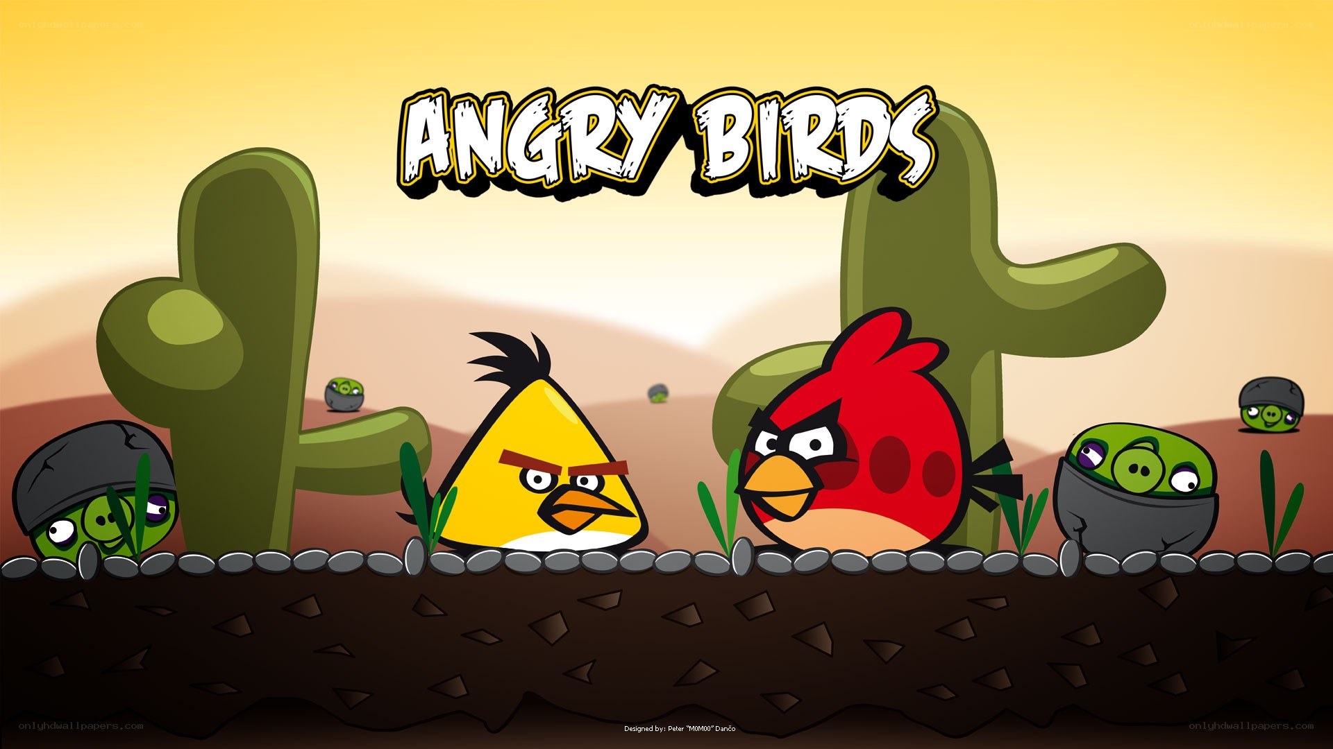 Angry Birds game scene