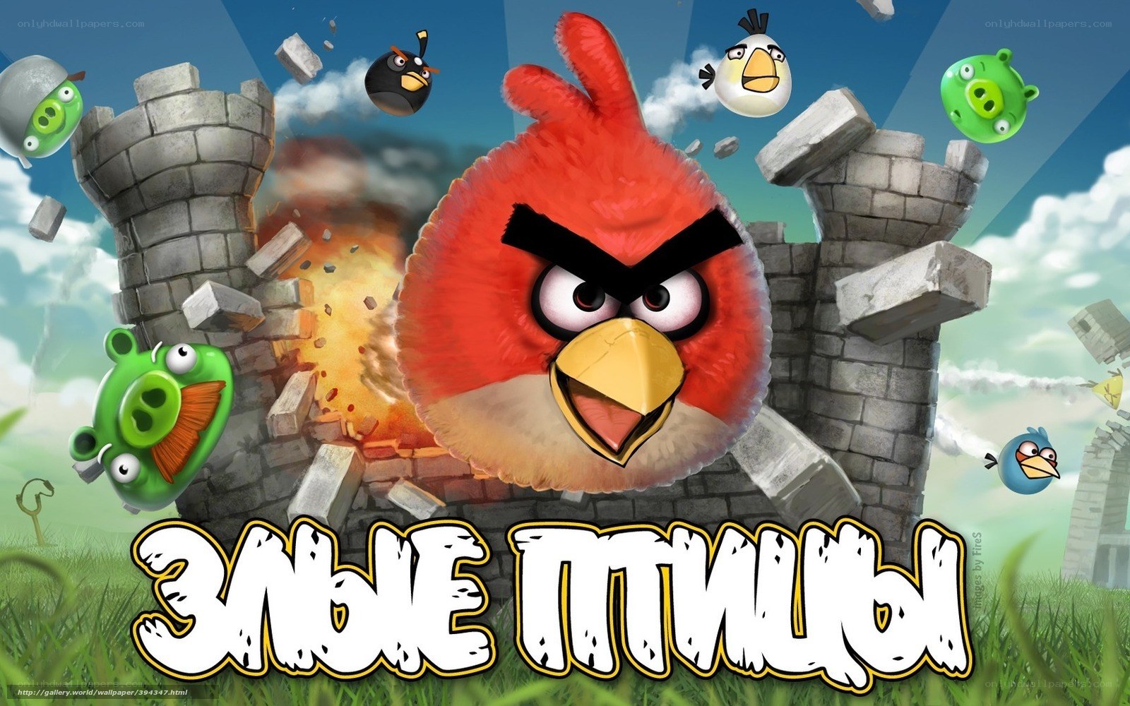 Angry Birds game scene