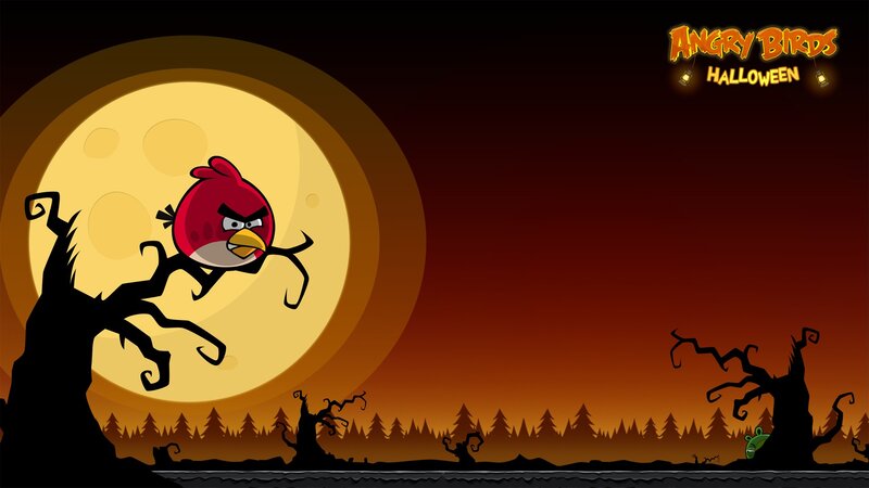 Angry Birds Halloween scene