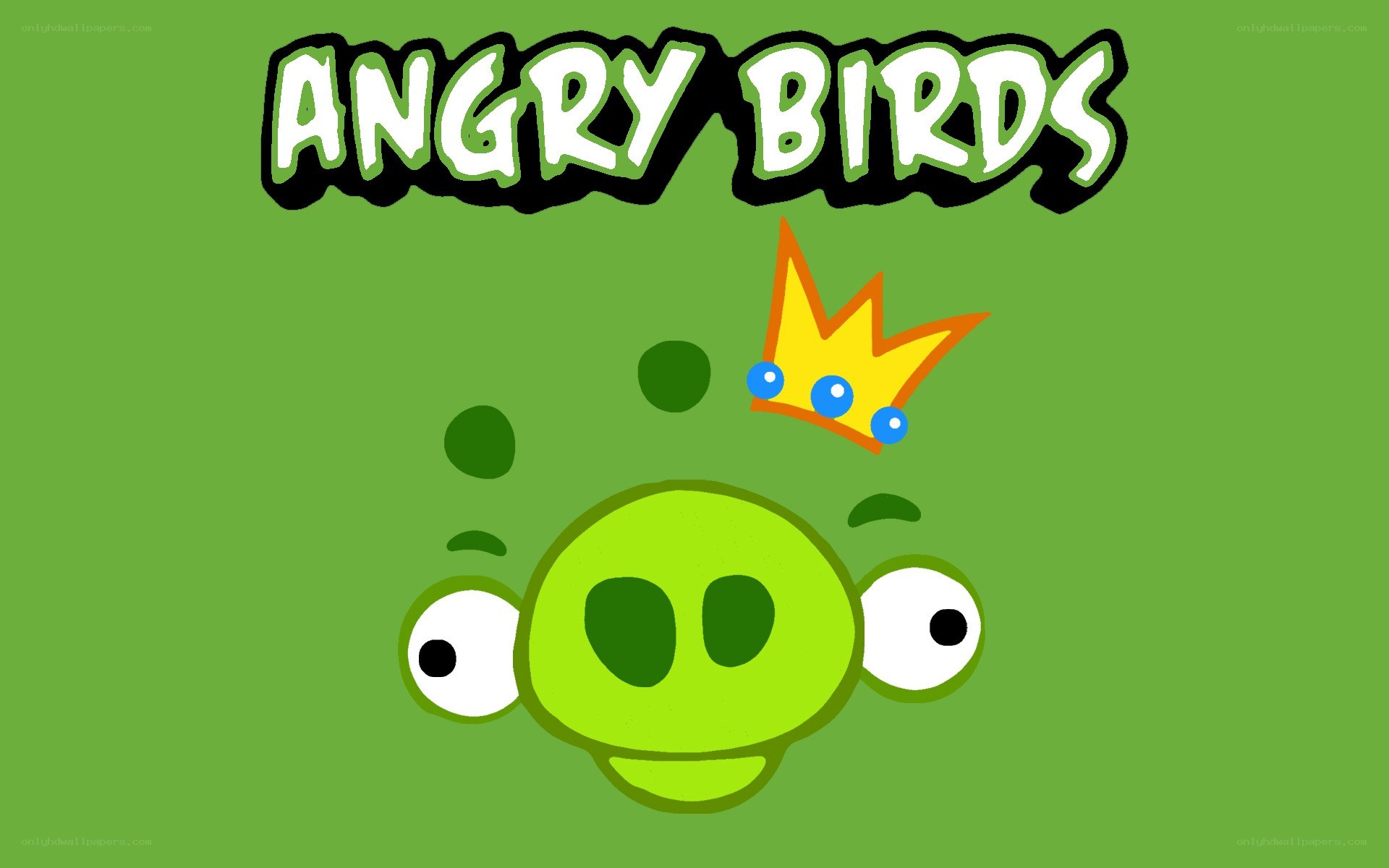Angry Birds logo with pig