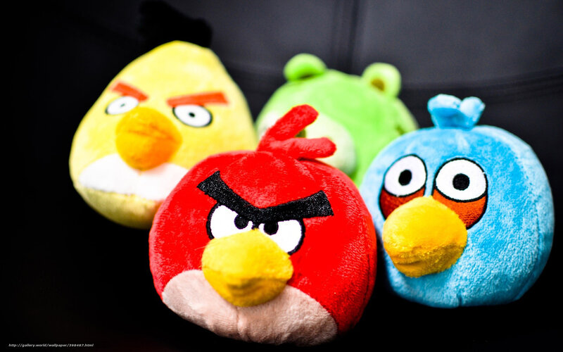 Angry Birds Plush Toys — Red, Playful