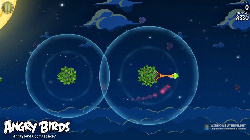 Angry Birds Space gameplay