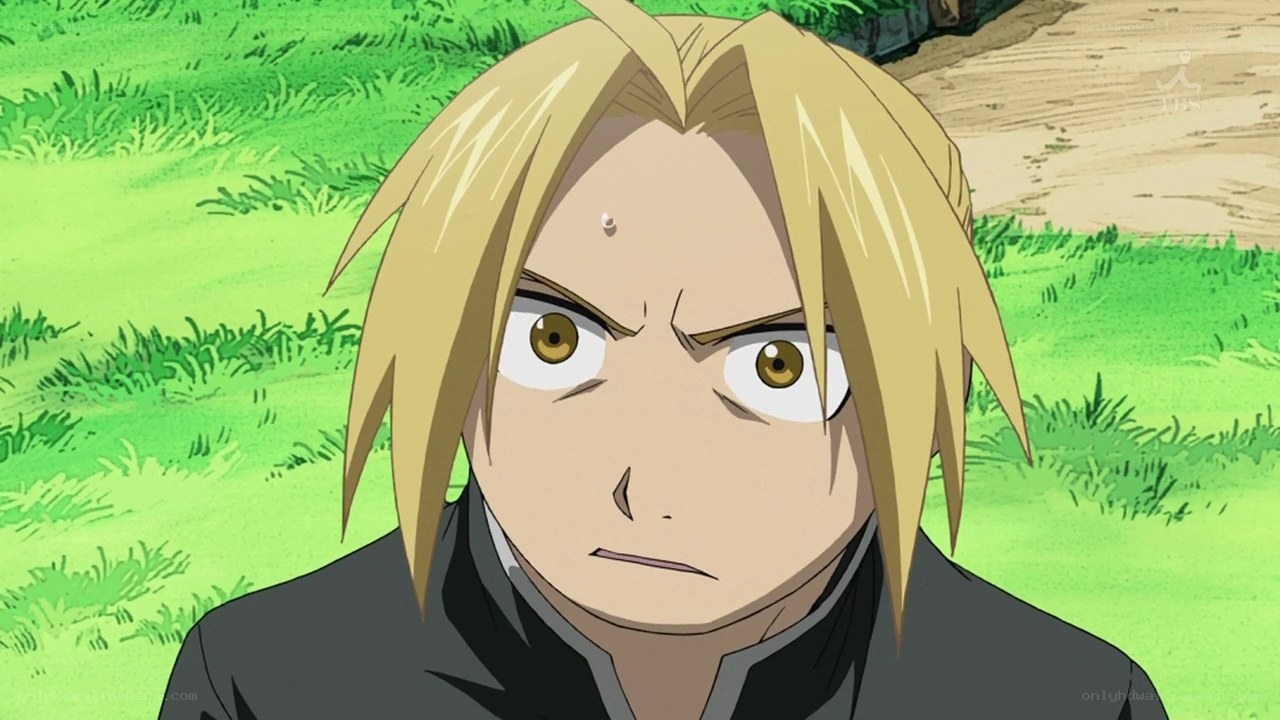 angry blonde anime character