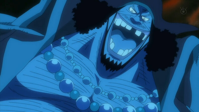 angry blue character screaming
