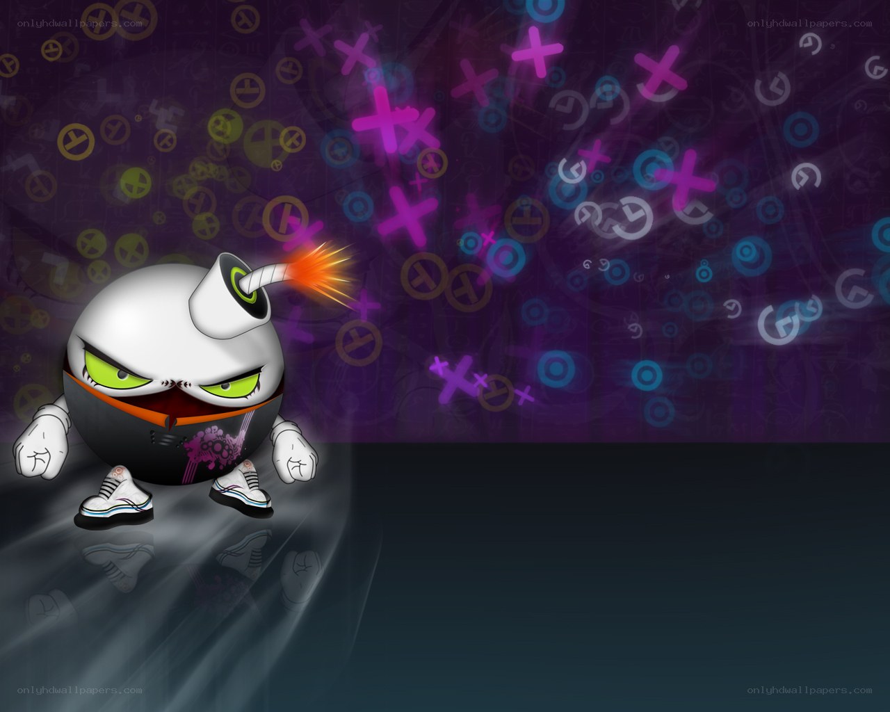 angry bomb character