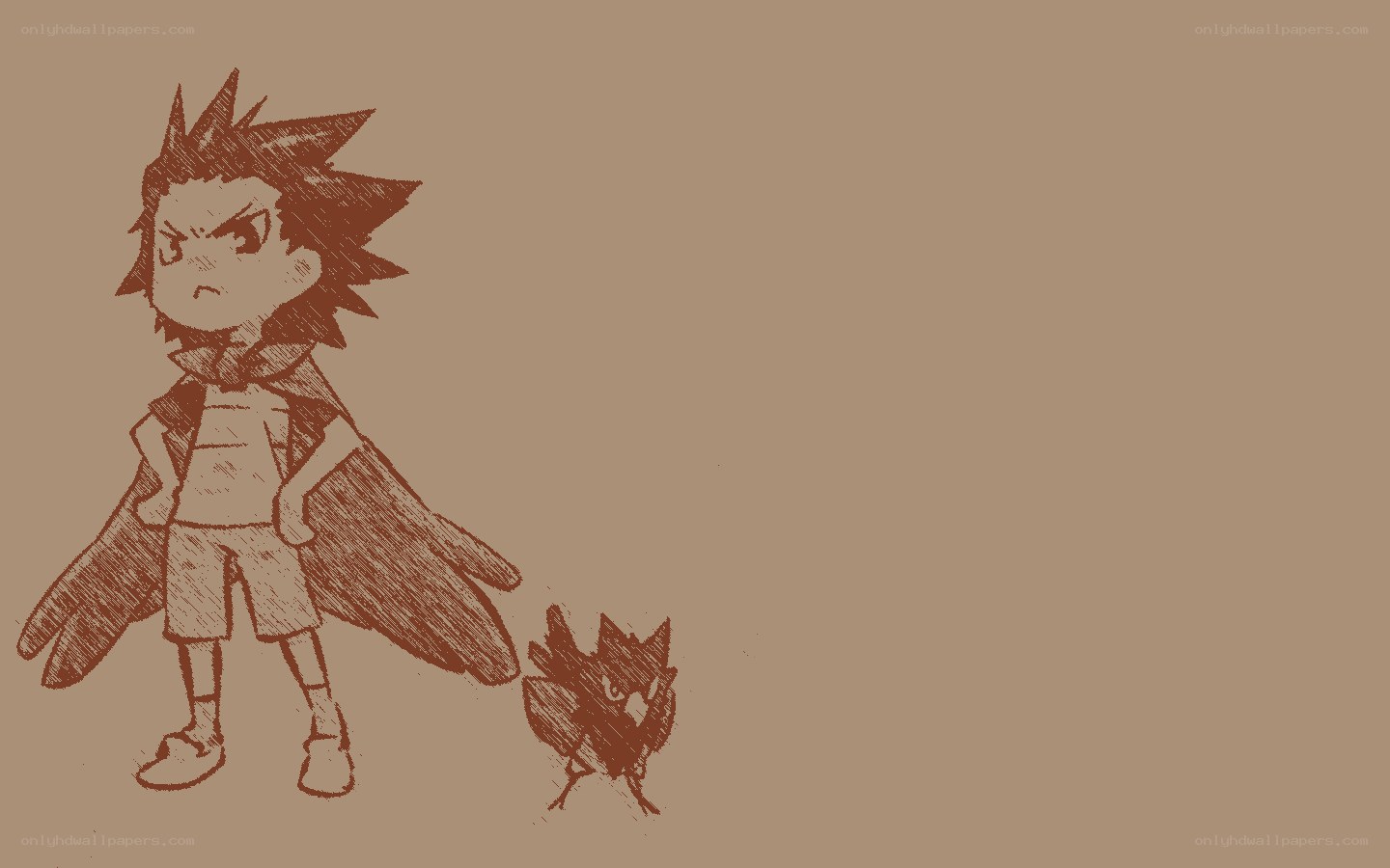 angry boy with bird