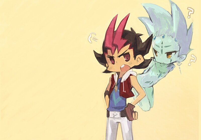 Angry Boy with Ghost
