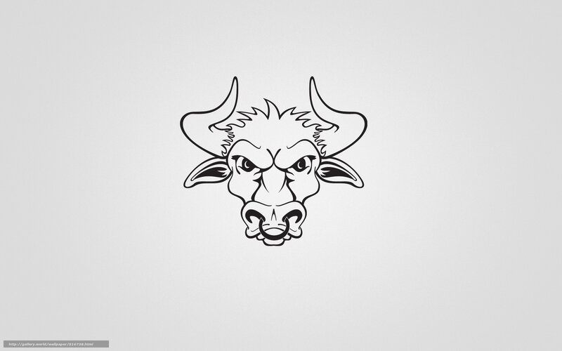 angry bull head logo