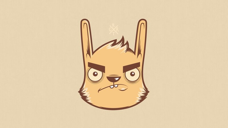 angry cartoon animal head