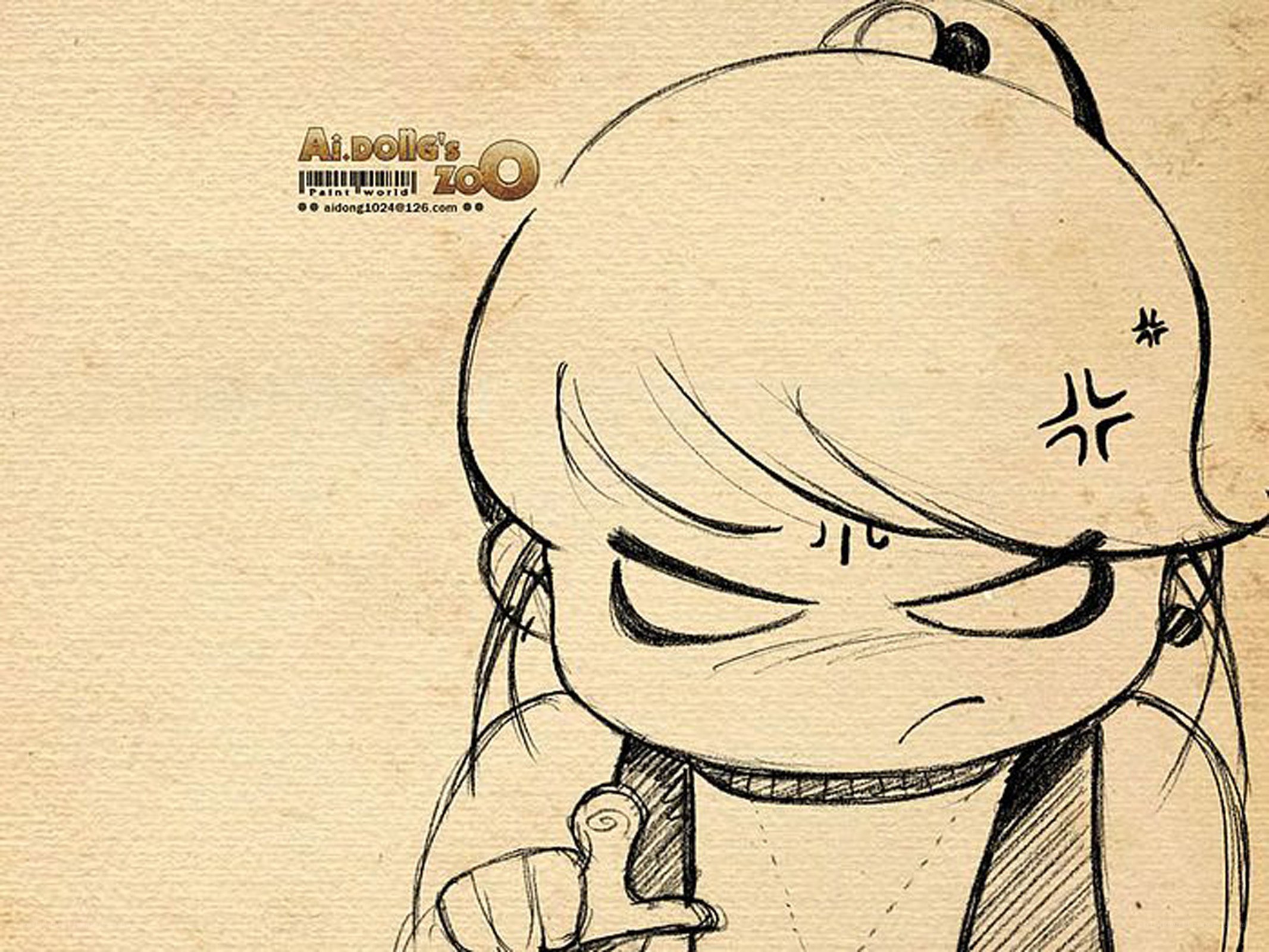 angry cartoon character