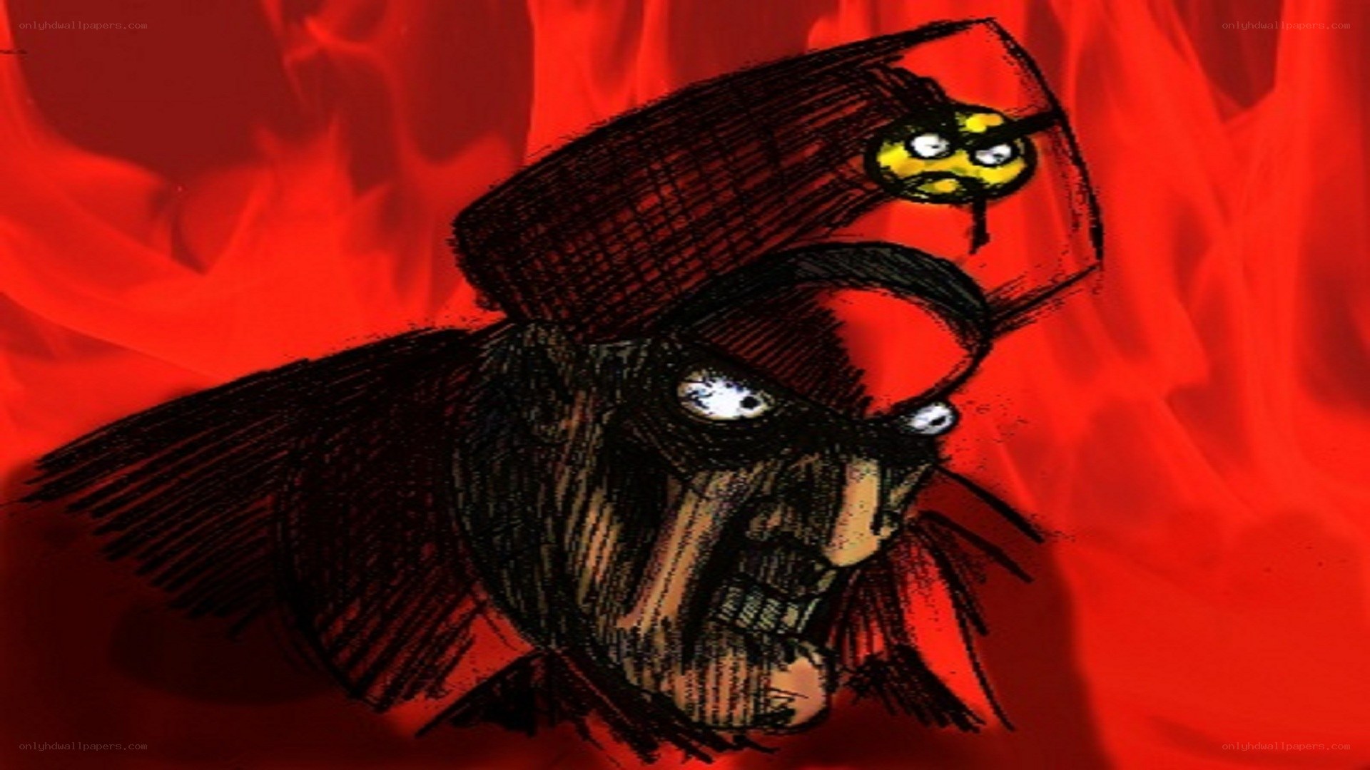 angry cartoon character