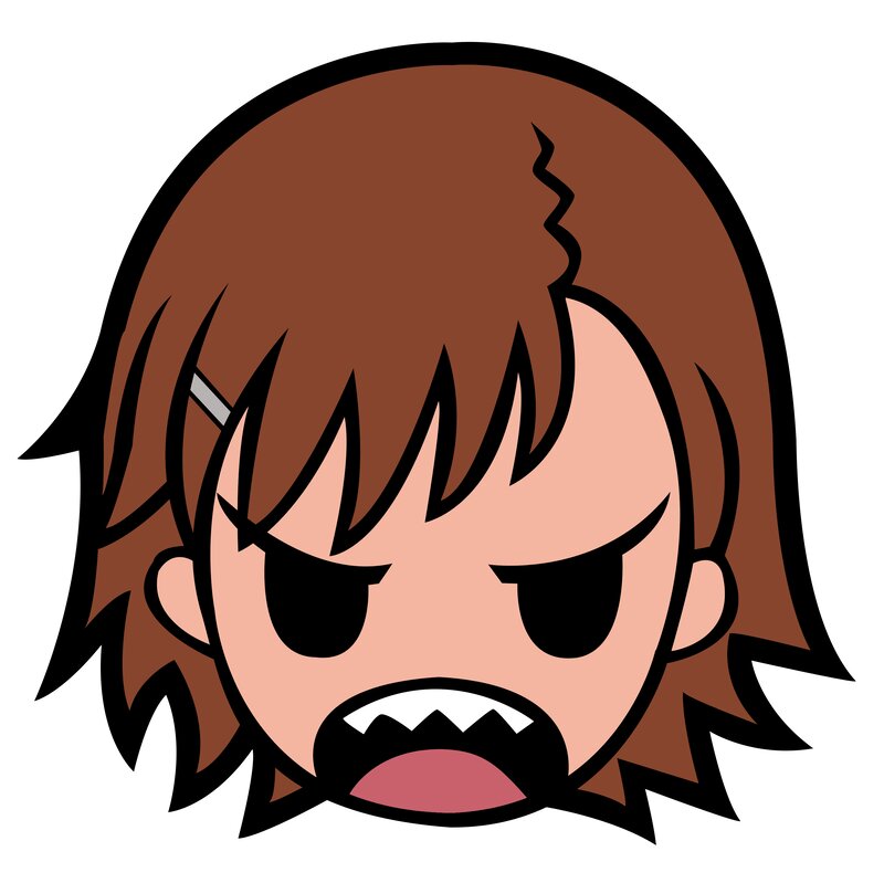 Angry Cartoon Character — Brown, Anime