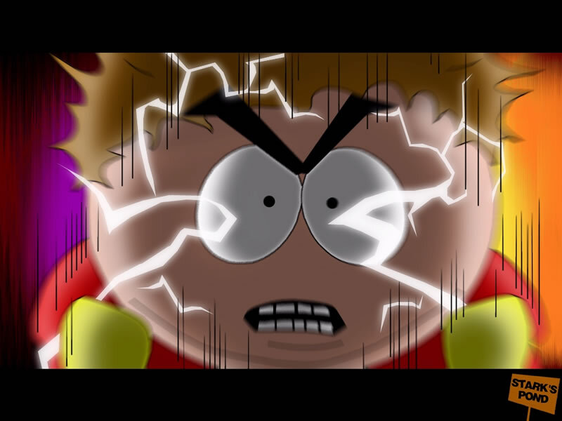 Angry Cartoon Character — Brown