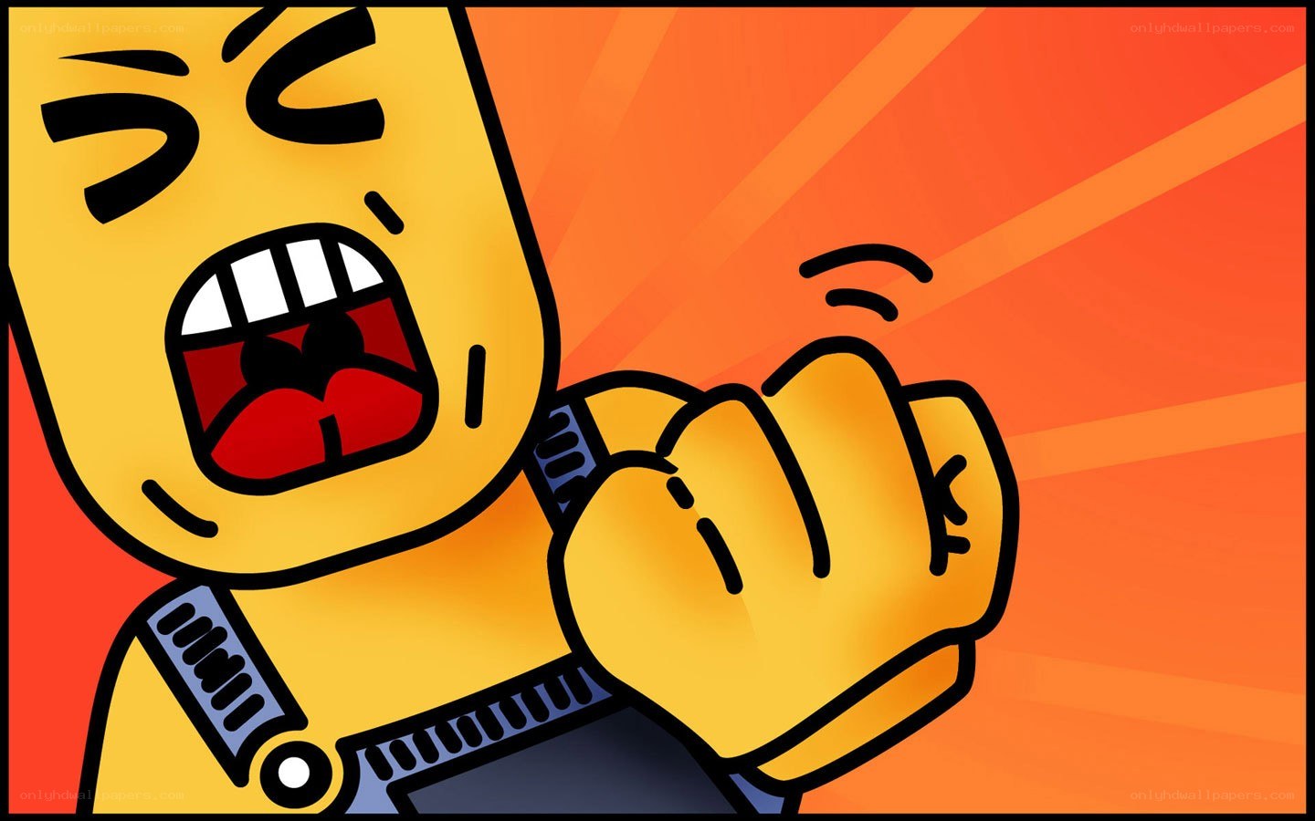 angry cartoon character yelling