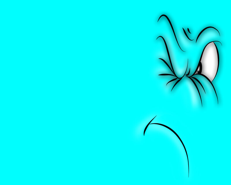 angry cartoon eye