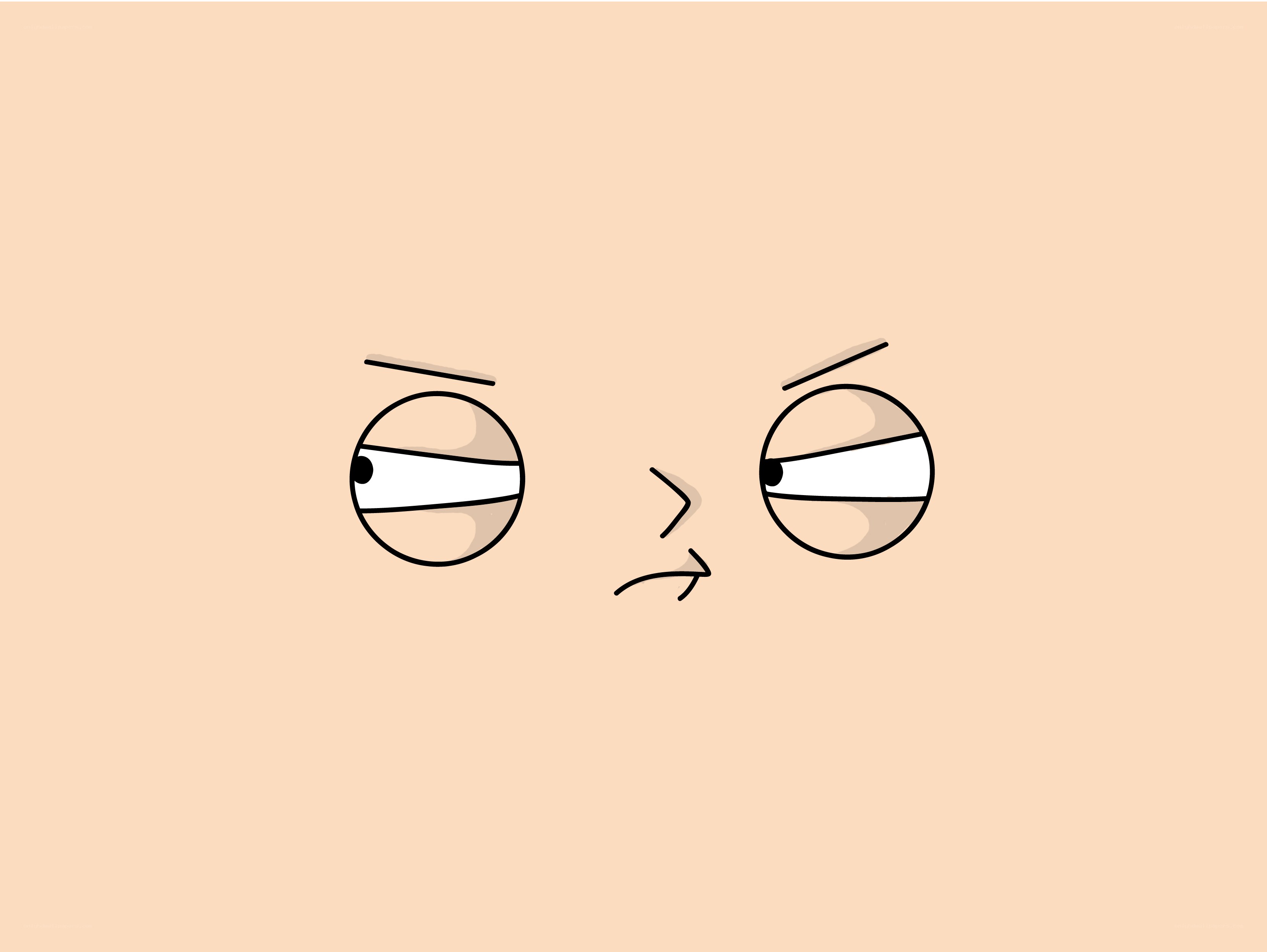angry cartoon eyes