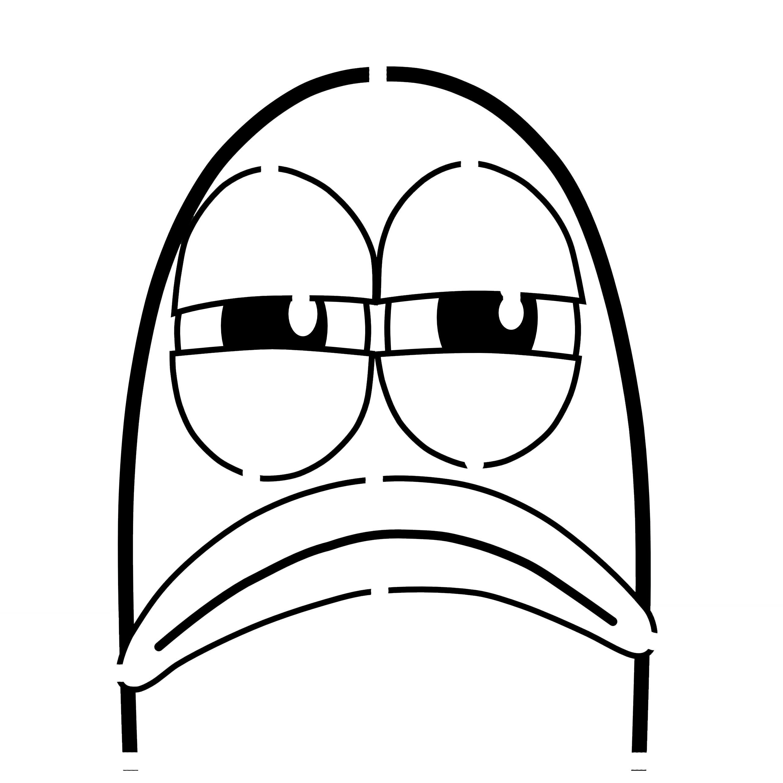 angry cartoon face