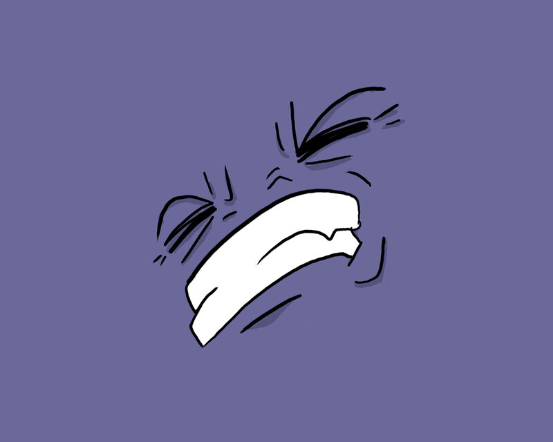 angry cartoon face