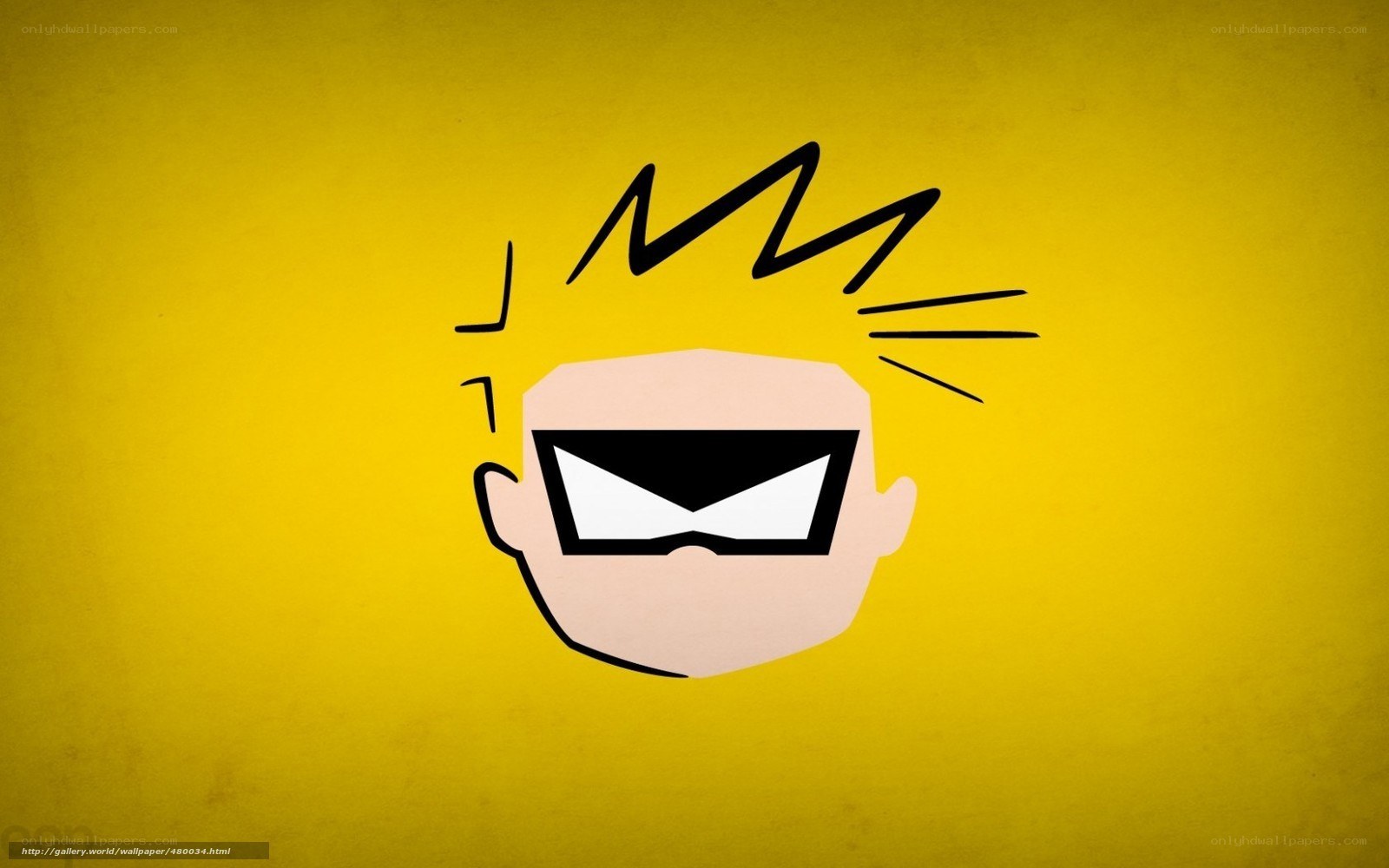 angry cartoon face on yellow