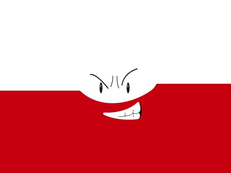 Angry Cartoon Face — Red, Aggressive