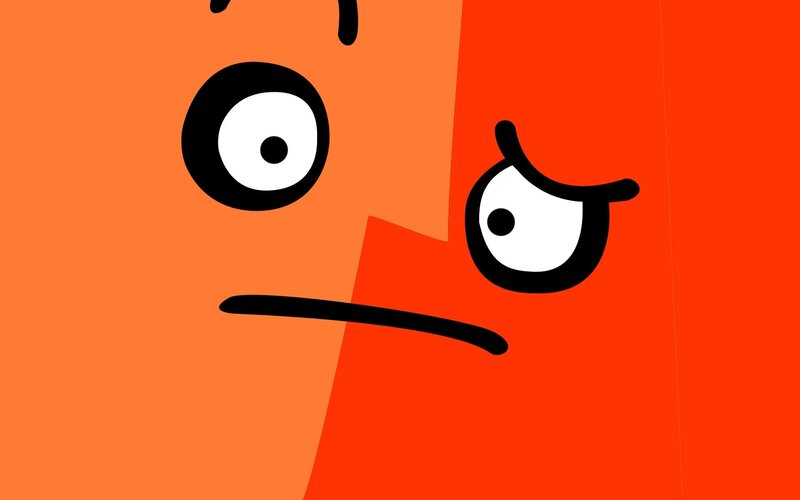 angry cartoon face