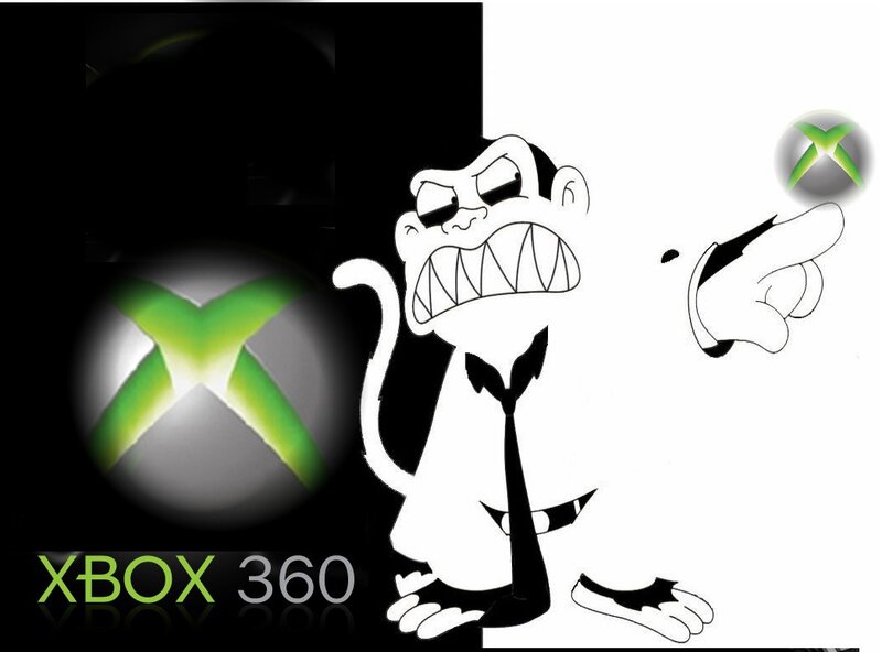 Angry Cartoon Monkey — Black, Aggressive