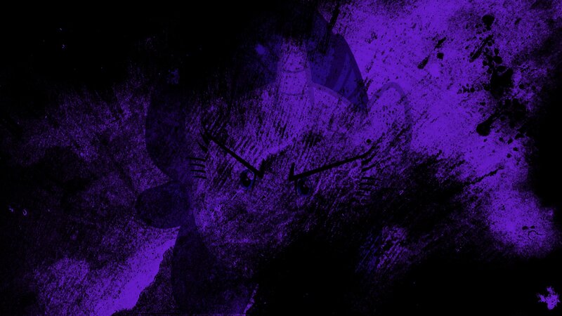 Angry Cat Face — Purple