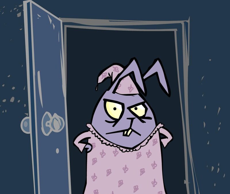 angry cat in pajamas