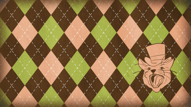Angry Cat in Top Hat — Brown
