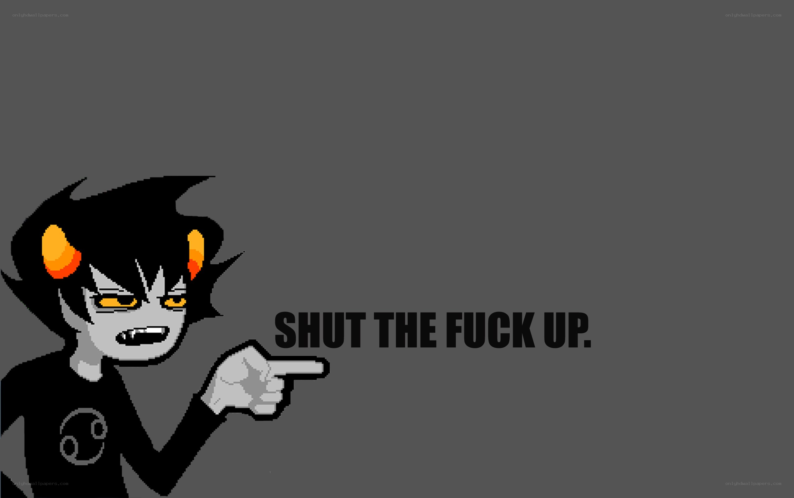 angry character pointing