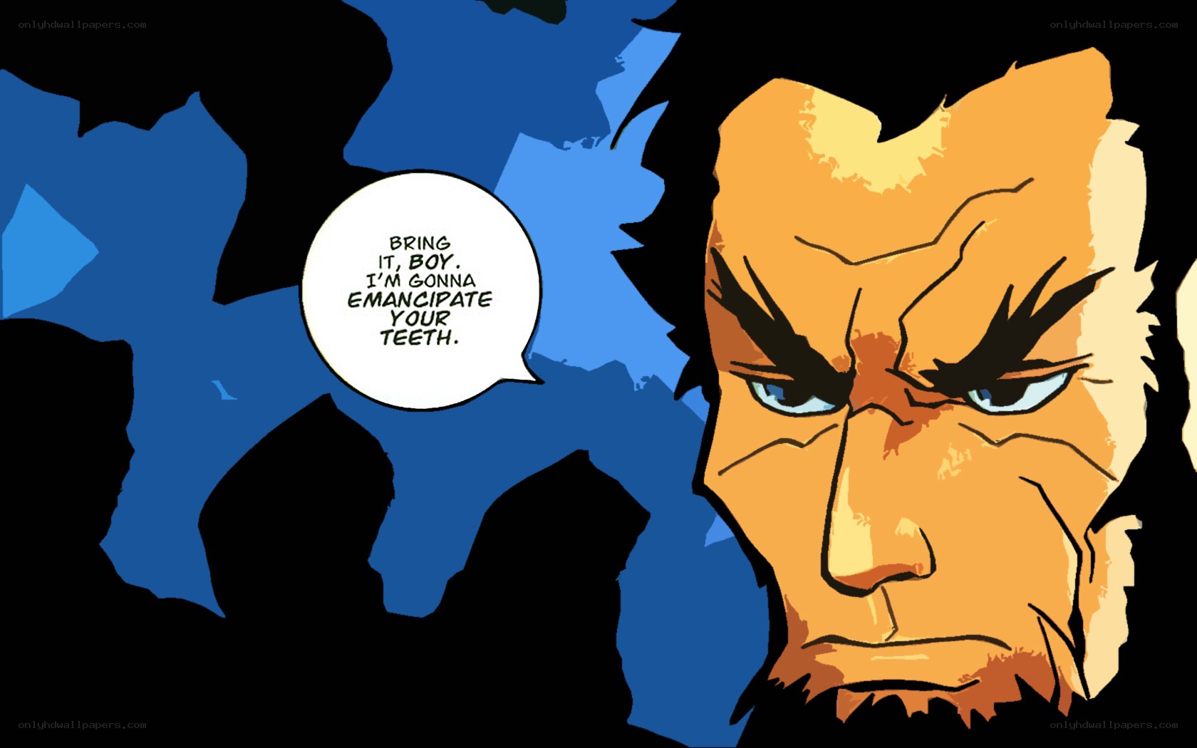 angry character speech
