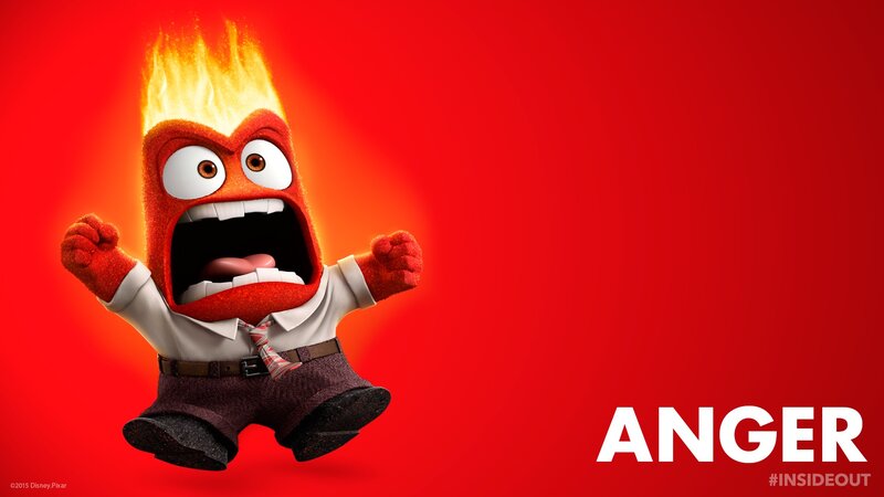 Angry Character with Flames