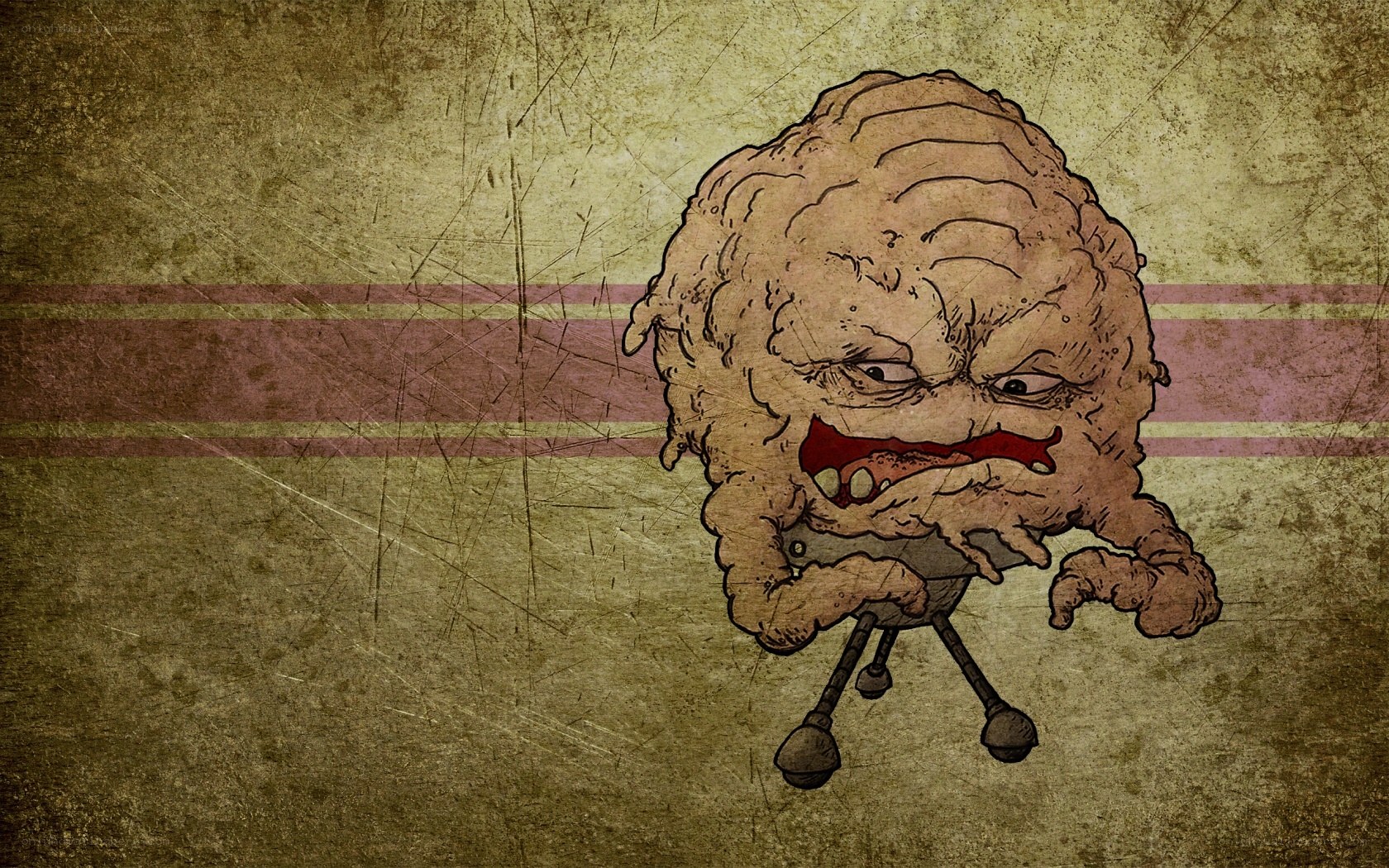 angry clay creature