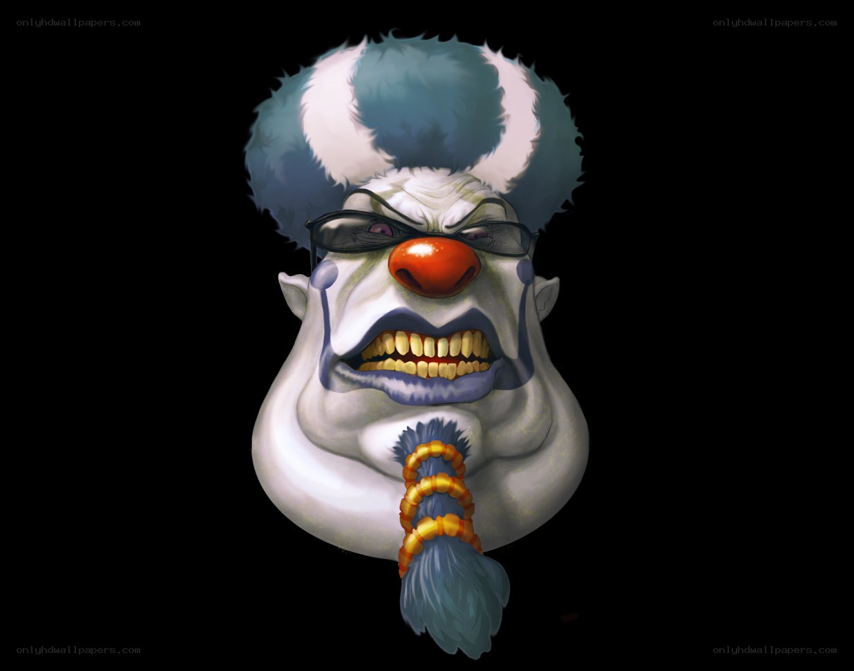 angry clown character