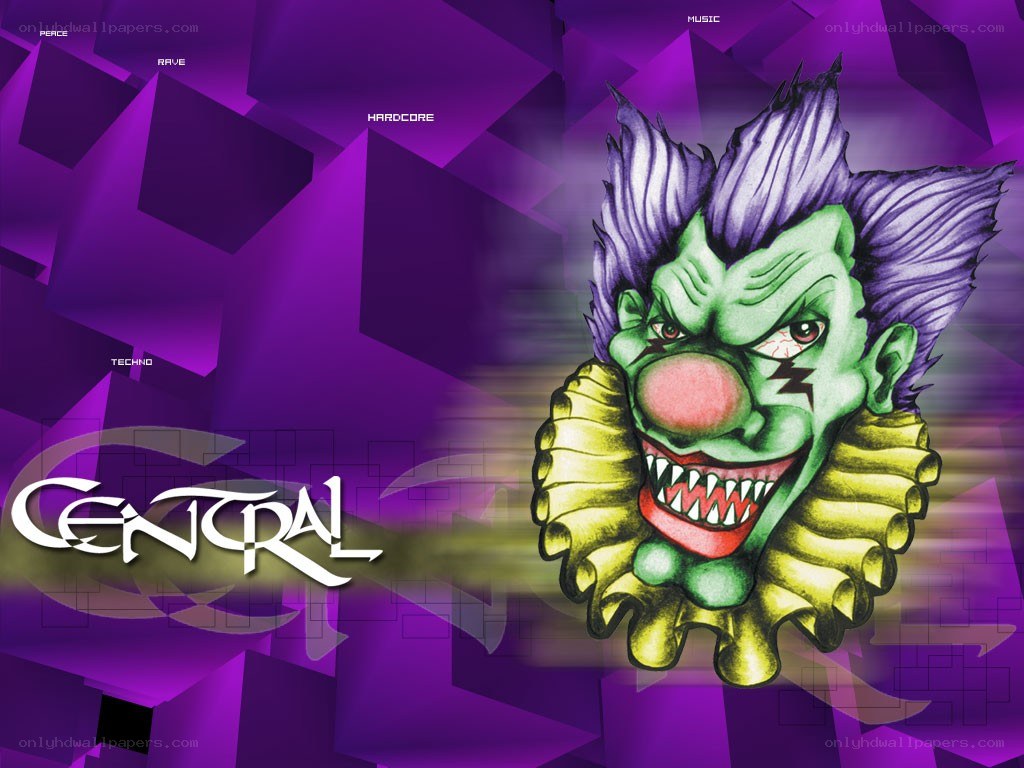 angry clown digital artwork