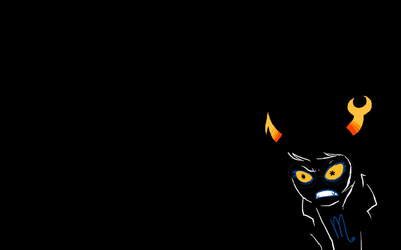 angry demon character