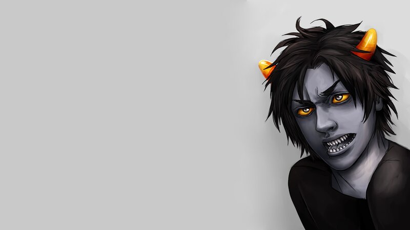 Angry Demon Character — Gray